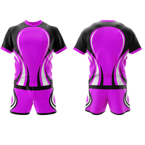 Premium Quality Custom Made Men's Rugby Uniform Pakistan Made Wholesale Sets for Team Wear - Product Image 3