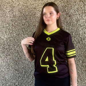 Camisetas de malla personalizadas al por mayor, jersey unisex con cuello en V, ropa deportiva transpirable de poliéster, jersey de fútbol americano - Product Image 4