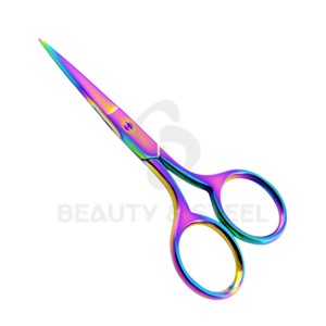 Ciseaux de beauté de luxe pour l'élimination des peaux mortes, avec une finition bicolore scintillante et des lames courbes extra-affûtées - Product Image 3