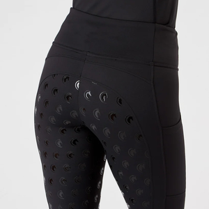 New Fashionable High Waisted <b>Black</b> Western Horse Leggings Customized Eco Friendly Equestrian Clothing Women Compression <b>Pants</b> - Product Image 5