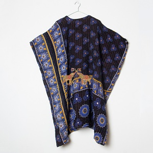 Handmade Indian Cotton Kantha <b>Kaftan</b> Vintage Reversible Robe Eco-Friendly Organic Durable Breathable Printed Kantha <b>Kaftan</b> - Product Image 3