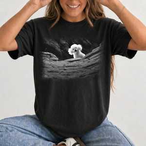 Haut court à col rond en molleton pour femme, coupe ample, couleurs personnalisables, manches courtes, séchage rapide, polyester/coton, décontracté, toutes saisons, 220g - Product Image 6