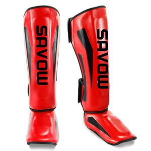 Espinilleras Personalizadas de Boxeo, Protector de Pierna de Cuero PU para MMA, Muay Thai, Sparring, Kickboxing y Artes Marciales - Product Image 6