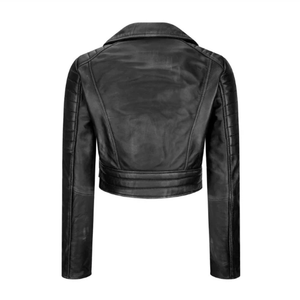 Veste de motard décontractée pour homme en cuir de vachette véritable, col montant, fermeture éclair croisée, coupe ajustée, style classique, pour l'hiver, OEM ODM - Product Image 6