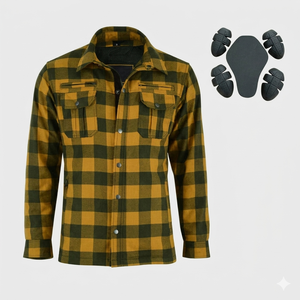 Camisa de Motocicleta de Franela de Aramida para Hombre, Secado Rápido, Informal, Protectora, para Motocicleta, Fabricante Mayorista OEM ODM - Product Image 1