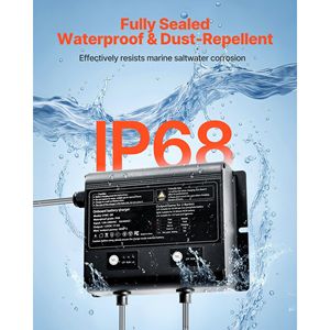 Caricabatterie intelligente a 2 banchi 5A 12V per batterie agli ioni di litio, impermeabile IP68, per imbarcazioni marine - Product Image 5
