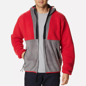 Veste polaire pour homme de haute qualité, entièrement zippée, col montant, poches zippées, douce et chaude pour l'extérieur, hiver, logo personnalisé sur le devant - Product Image 1