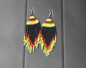 Nouvelles Boucles d'Oreilles Pendantes Artisanales Broderie Perles de Rocaille Nœud Papillon Bijoux Perles Cadeaux pour Filles Boucles d'Oreilles Tendance - Product Image 3