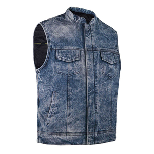Gilet en jean pour femme, décontracté, couleur unie, boutonné devant, délavage clair, coton, taille haute, coupe ajustée, style automne, respirant, écologique - Product Image 2