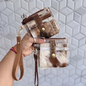 New Designer 2026 Hair on Hide <b>Leather</b> Coin <b>Purse</b> Stylish Clutch ATM Card Holder Cowhide <b>Leather</b> Western Style Multi Use Clutch - Product Image 1
