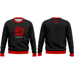 เสื้อสเวตเชิ้ตสีดำผ้าฝ้าย 100% พิมพ์ลายซิลค์สกรีน แบบถัก สวมใส่สบาย - Product Image 3