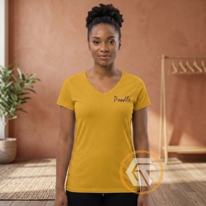 Camiseta Casual con Cuello en V para Mujer, Sigma Gamma Rho, Ropa de Sororidad, Ecológica, Transpirable, de Algodón Jersey, para Verano - Product Image 5