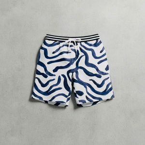 Shorts de Playa para Hombre de Alta Calidad, Estampados, de Algodón y Poliéster, Transpirables, para Deportes al Aire Libre - Product Image 1