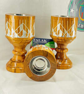 Quemador árabe Mabkhara Bakhoor de primera calidad hecho a mano de madera y diseño de nácar quemador de incienso para Oud por FWE - Product Image 5