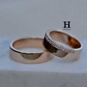 Anillo de Boda de Lujo en Oro Blanco de 14K, Media Eternidad, con Diamantes Redondos Brillantes Cultivados en Laboratorio, Anillo Apilable con Micropavé, Anillo de Aniversario - Product Image 5