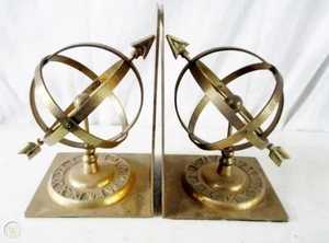 Sculptures de voiliers en laiton sur socle en marbre, faites à la main, style nautique, paire artistique, écologiques, rustiques en bois - Product Image 2