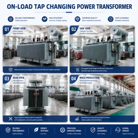 2000kVA 3 Fazlı 35000/10300V Yağlı Tip OLTC Yüklü Durumda Değiştirilebilir Tapalı Güç Trafosu Bakır Sargılı ONAN Soğutmalı