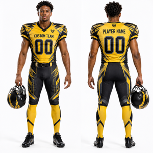 Moisturewicking American Football Uniform Jersey Pants Set Quickdry Polyester Mesh <b>Athletic</b> Personalized Sublimation Embroidered - Product Image 2