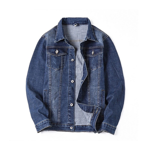 Chaqueta de Mezclilla Negra para Hombre, Algodón Grueso, Venta al Por Mayor de Fábrica para Tiendas de Ropa Casual - Product Image 4