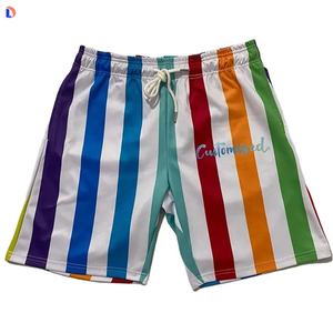 Short arc-en-ciel coloré d'été de haute qualité Short de sublimation - Product Image 2