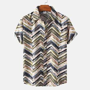 Camisetas de Playa para Hombre al por Mayor, de Alta Calidad, Manga Corta, Estampadas, Estilo Hawaiano, Casual, Digital, a la Moda - Product Image 6