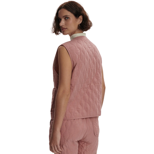 Gilet matelassé sans manches léger pour femme, avec boutons et poches, idéal pour le printemps et l'été, style décontracté, pour superposer - Product Image 4