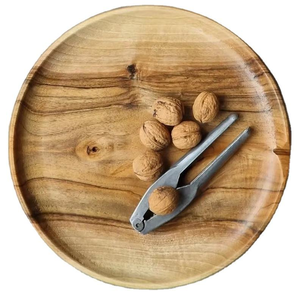 Platos de Madera Ecológicos, Diseño Clásico, Forma Redonda, Aptos para Lavavajillas y Microondas, Hechos a Mano - Product Image 1