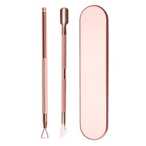 Empujador y Removedor de Cutículas de Acero Inoxidable, Herramienta de Manicura y Pedicura para Piel Muerta, Doble Cabeza - Product Image 3