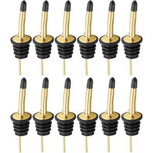 Lot de 2 verseurs de bouteilles en acier inoxydable, distributeurs d'huile d'olive, bouchons de vin, verseurs d'alcool de qualité supérieure pour portion individuelle - Product Image 1