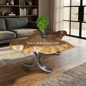 Table basse en bois de suar massif, réglable, style moderne (autre), meubles de salon, meubles de maison, décoration Asie JCF - Product Image 5