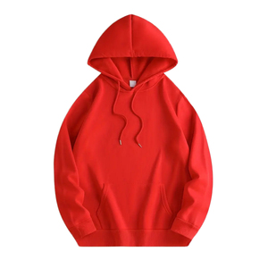 Custom Blank Hoodie Pullover <b>Sweatshirt</b> Plain Solid Color Hoodie Casual Streetwear Unisex Cotton Hoodie With Pocket Drawstring - Product Image 1
