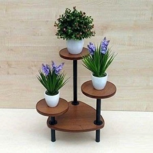 Moderno Soporte de Madera de 3 Niveles para Múltiples Plantas, Estante para Macetas de Interior y Exterior, para Sala de Estar y Balcón - Product Image 1