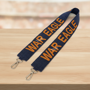 Correa de Repuesto para Bolso Bordada con Cuentas en Azul Marino y Naranja Auburn War Eagle, Correa Desmontable para Bolso de Mano, Fabricación OEM - Product Image 1