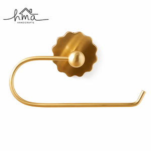 Brass Toilet <b>Paper</b> Holder Antique Silver Finish Round Engraved Backplate Curved Arm with Ball End Wall Mounted Bathroom <b>Tissue</b> - Product Image 5