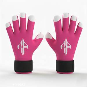 ถุงมือผู้รักษาประตูแบบ unisex วัสดุ PU ระบายอากาศได้ดี ป้องกันนิ้วและนิ้วโป้ง คุณภาพสูง สีตามสั่ง - Product Image 6