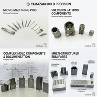 Moule d'injection plastique sur mesure de haute précision 0,002 mm certifié ISO9001:2015, fabrication taïwanaise Yamazaki, pour dispositifs médicaux