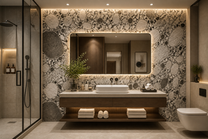 Exportateur de matériaux de parement en pierre légers, Stone Veneer Cosmo Sheet, feuilles de parement flexibles, utilisation sûre pour villas et maisons. - Product Image 3
