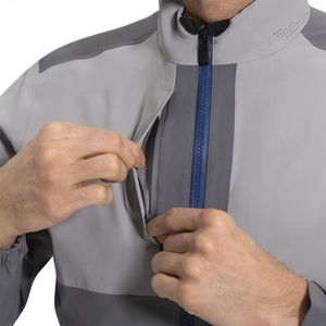 Veste softshell homme hiver color block, col montant zippé, légère, résistante au vent, pour le travail en extérieur, décontractée et finie - Product Image 4