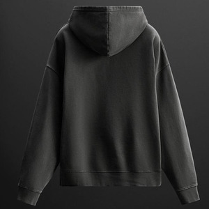 Sudadera con capucha y puños acanalados para hombre, sudadera con capucha y dobladillo acanalado para hombre, sudadera con capucha informal de moda para hombre - Product Image 6