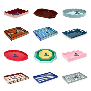 Plateau laqué avec plateaux décoratifs en laque pour acheteurs en vrac de l'usine vietnamienne OEM haute qualité délai de livraison rapide - Product Image 3