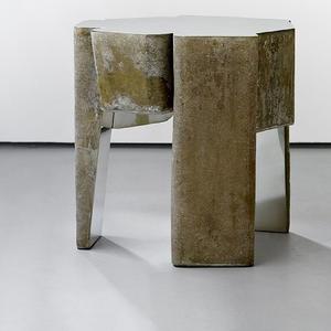 Table d'appoint en aluminium de haute qualité, artisanat de qualité supérieure, meuble d'appoint en métal, table ottoman pour hôtel, maison, salon, laiton - Product Image 4