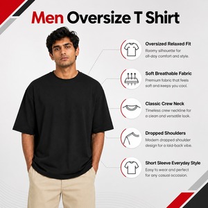 Camisetas Extra Grandes Premium para Hombre con Tela Suave, Corte Relajado, Sensación Transpirable y Calidad Duradera, Perfectas para Uso Diario Informal - Product Image 6