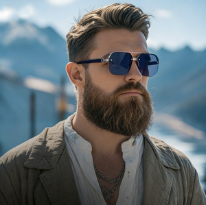 Luxury Wholesale Fashion <b>Sunglasses</b> Men Design Half Frame UV Resistant Sunshade Fishing <b>Sunglasses</b> for Men and Women <b>Sunglasses</b> - Product Image 1