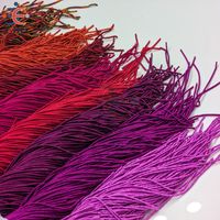 Fil de bouillon français lisse en tons de rouge et de rose pour la broderie de couture Goldwork, fil de bobine française.