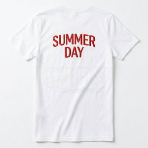 ผู้ผลิตเสื้อยืดปักลายสำหรับผู้ชายจากปากีสถาน ผ้าโพลีเอสเตอร์/คอตตอน ระบายอากาศได้ดี เป็นมิตรกับสิ่งแวดล้อม เสื้อผ้าลำลอง ปรับแต่งได้ ขายส่ง - Product Image 3
