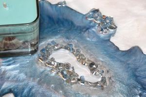 Decorative Resin <b>Vanity</b> <b>Tray</b> for Bathroom and Coffee Table - Product Image 2