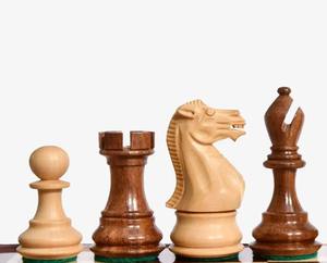 Piezas de ajedrez Staunton de la serie Premium Player, de madera de Sheesham y Boxwood, Rey de 3.0 pulgadas con 2 Reinas adicionales a precio económico. - Product Image 6