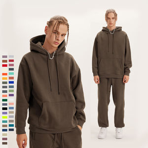 Sweat à capuche épais pour homme en molleton lourd 420 grammes, personnalisé avec logo, style streetwear, impression en relief, vente en gros à prix abordable - Product Image 3