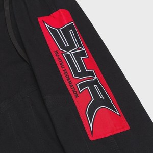 Kimono de BJJ Shoyoroll noir et rouge avec impression par sublimation, coupe classique pour homme, vêtements d'arts martiaux pour adultes - Product Image 2