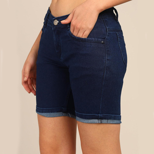 Shorts en jean pour femmes tendance avec fermeture boutonnée, shorts en jean pour femmes très vendus pour l'été, tenue décontractée - Product Image 6